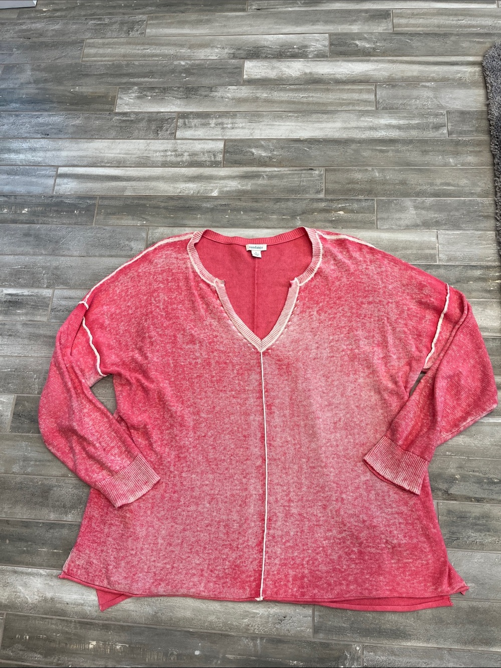 Sundance Pink Crewneck Knit Top